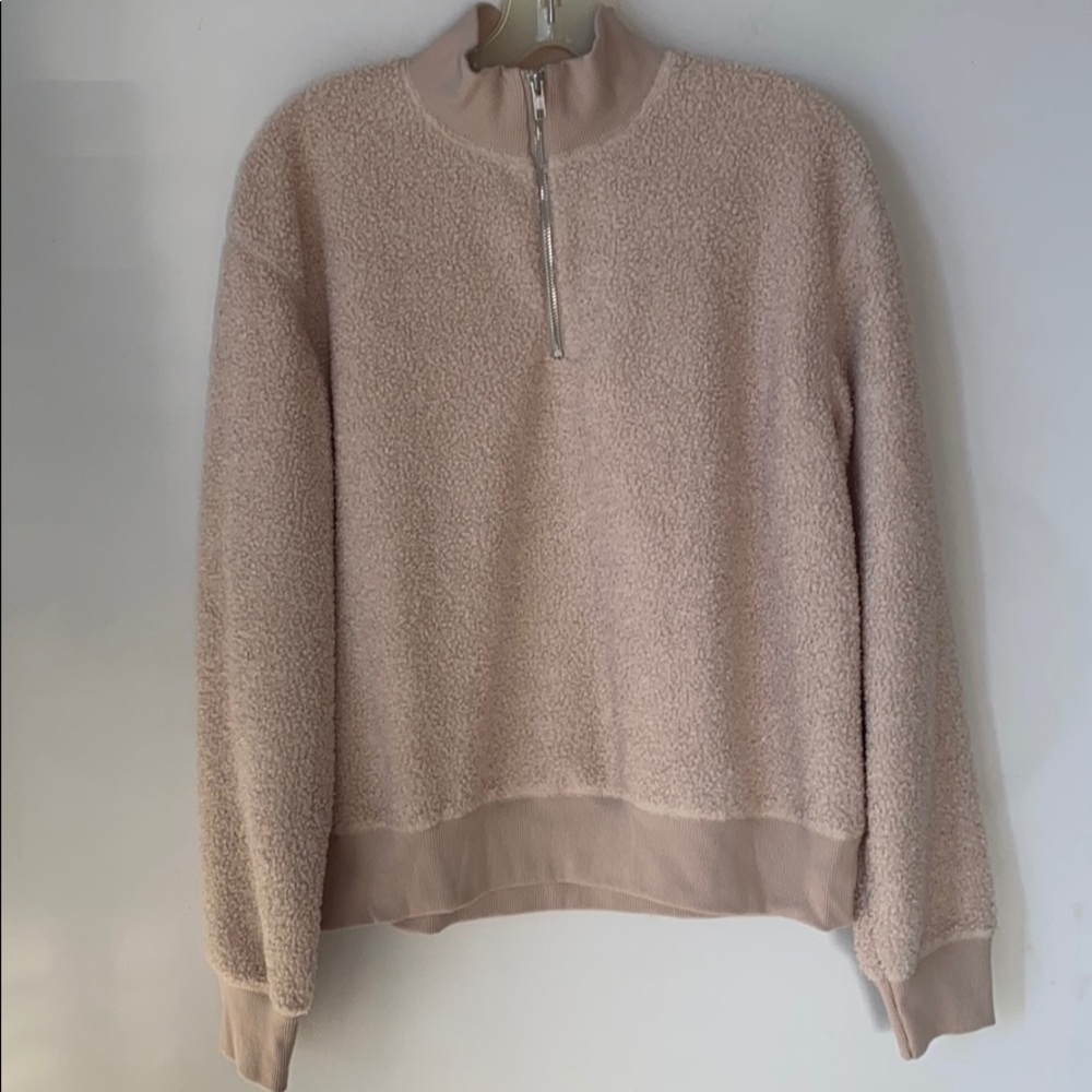 Topshop Zippered Sweater